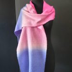 chal liso desgrade rosa morado