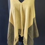 poncho puntilla teñido hierbas